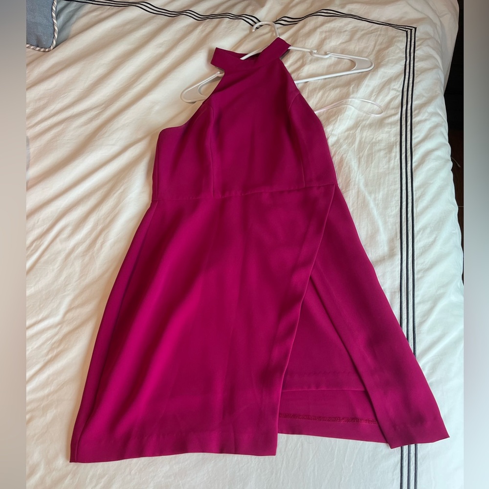 Amanda uprichard  size small magenta Raelynn halter dress